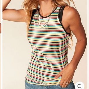 Rib Strappy Tank Top